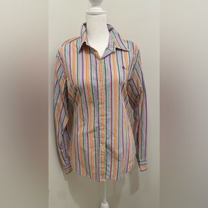 Lauren Ralph Lauren Large Ladies Striped dress shirt / blouse